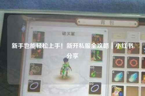 新手也能轻松上手！新开私服全攻略｜小红书分享